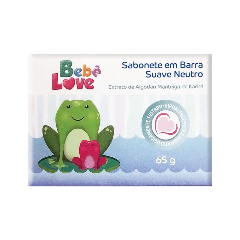 SABONETE EM BARRA BEBÊ LOVE SUAVE NEUTRO 65G