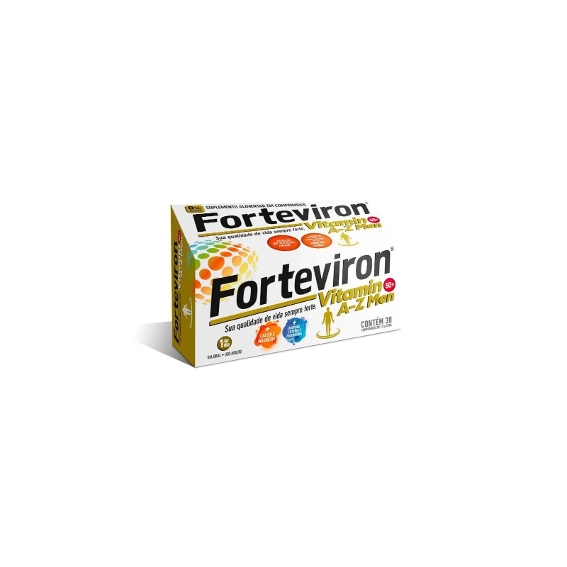 FORTEVIRON VITAMIN 50+ A-Z MEN COM 30 COMPRIMIDOS 