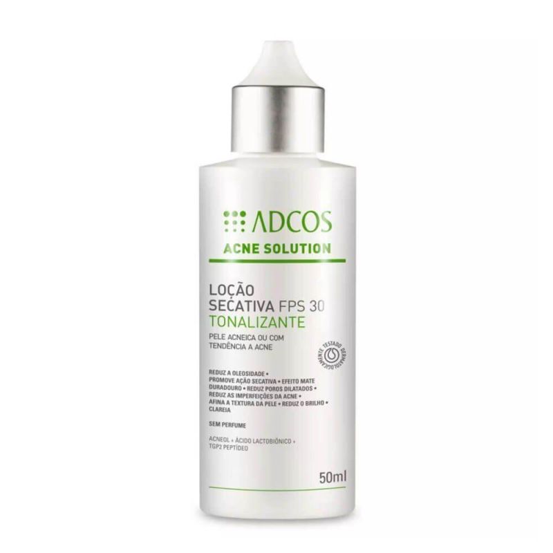 ADCOS ACNE SOLUTION LOÇÃO SECATIVA FPS30 50ML