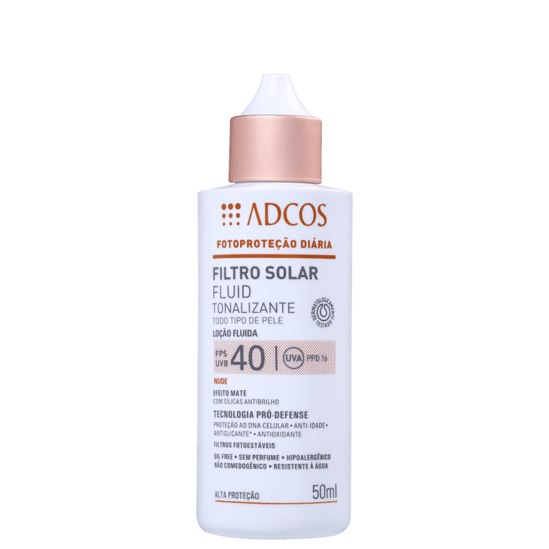ADCOS PROTETOR SOLAR FLUID FPS40 NUDE 50ML