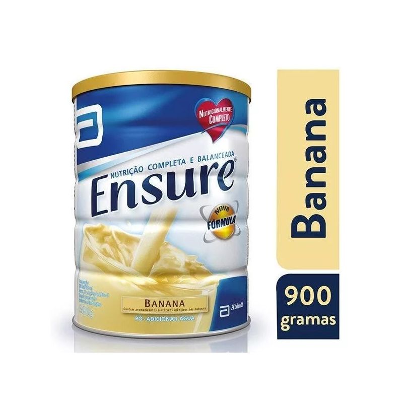 ENSURE PÓ SUPLEMENTO ALIMENTAR SABOR BANANA 900G 