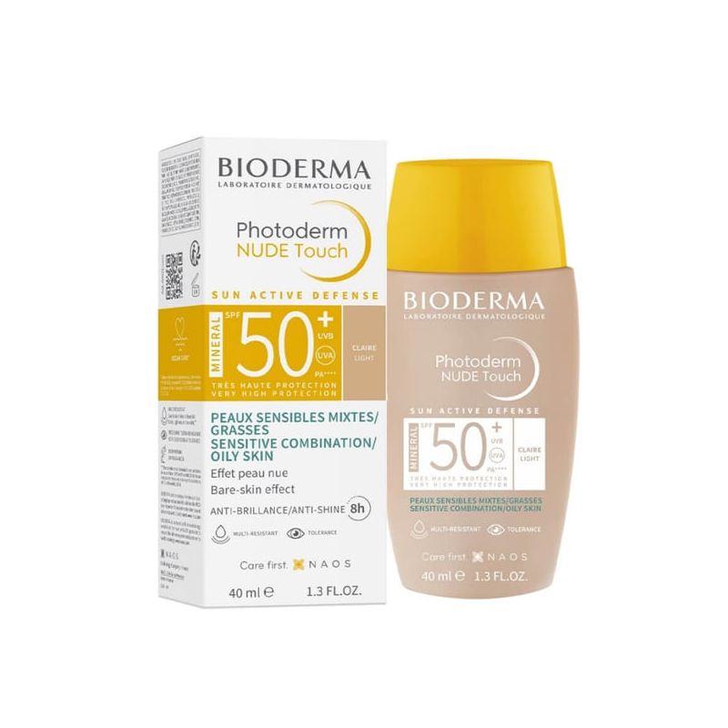 PROTETOR SOLAR PHOTODERM NUDE TOUCH CLARO FPS50+ COM 40ML