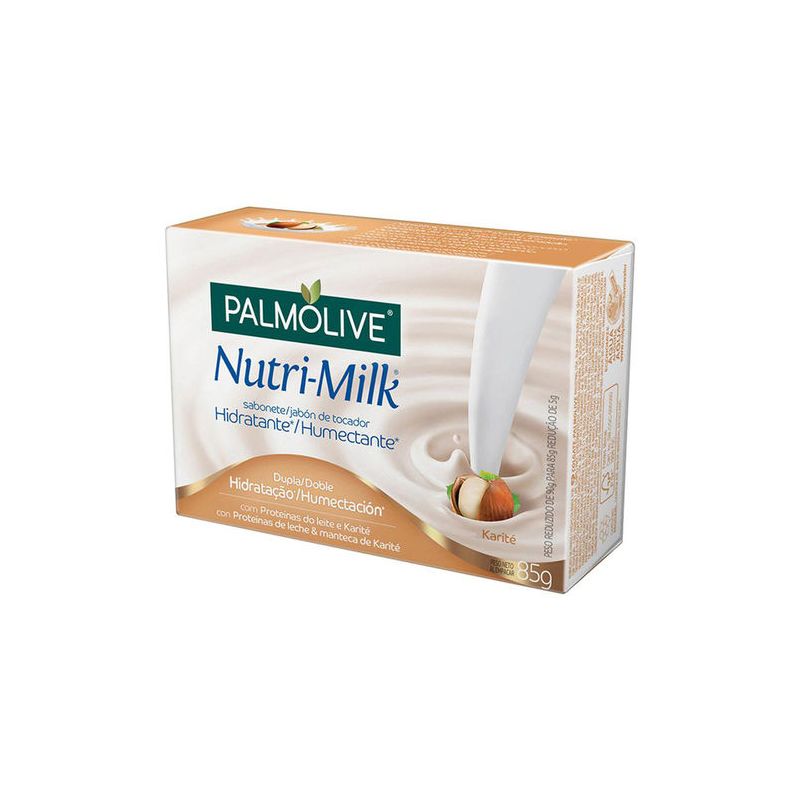 SABONETE EM BARRA PALMOLIVE NUTRI MILK KARITÉ 85G