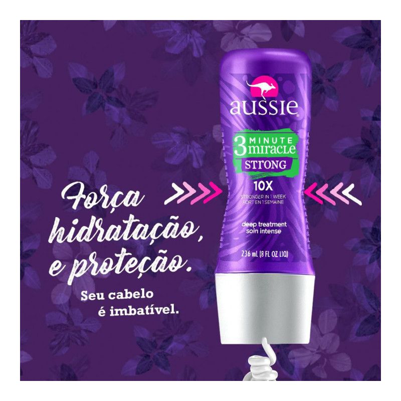 AUSSIE 3 MINUTOS STRONG 10X COM 236ML
