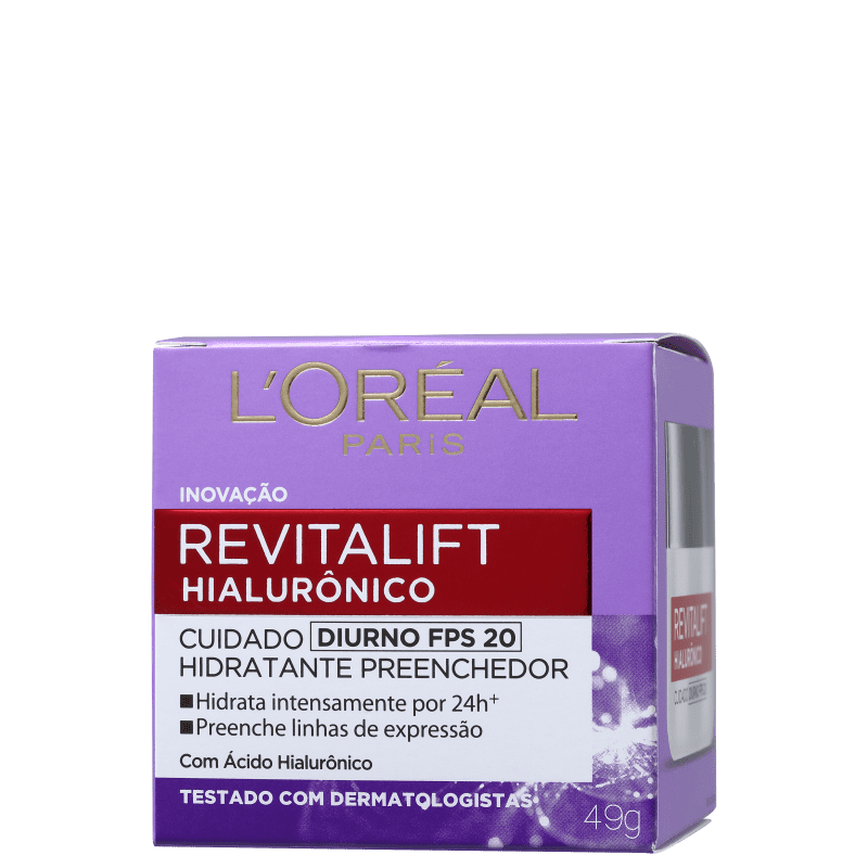 LOREAL REVITALIFT HIALURÔNICO DIURNO FPS20 COM 49G