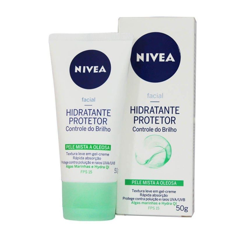 HIDRATENTE NIVEA CONTROLE DE BRILHO & OLEOSIDADE COM 50G