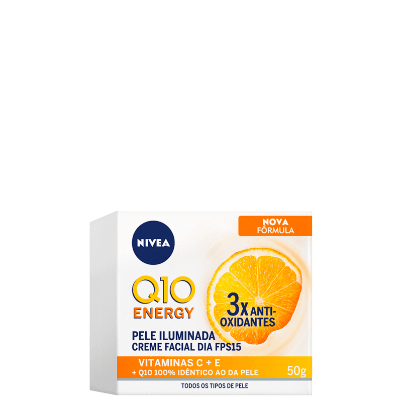 NIVEA CREME FACIAL Q10 ENERGY FPS15 COM 50G
