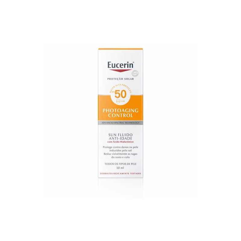 EUCERIN SUN FLUIDO FACIAL ANTI-IDADE FPS50 50ML