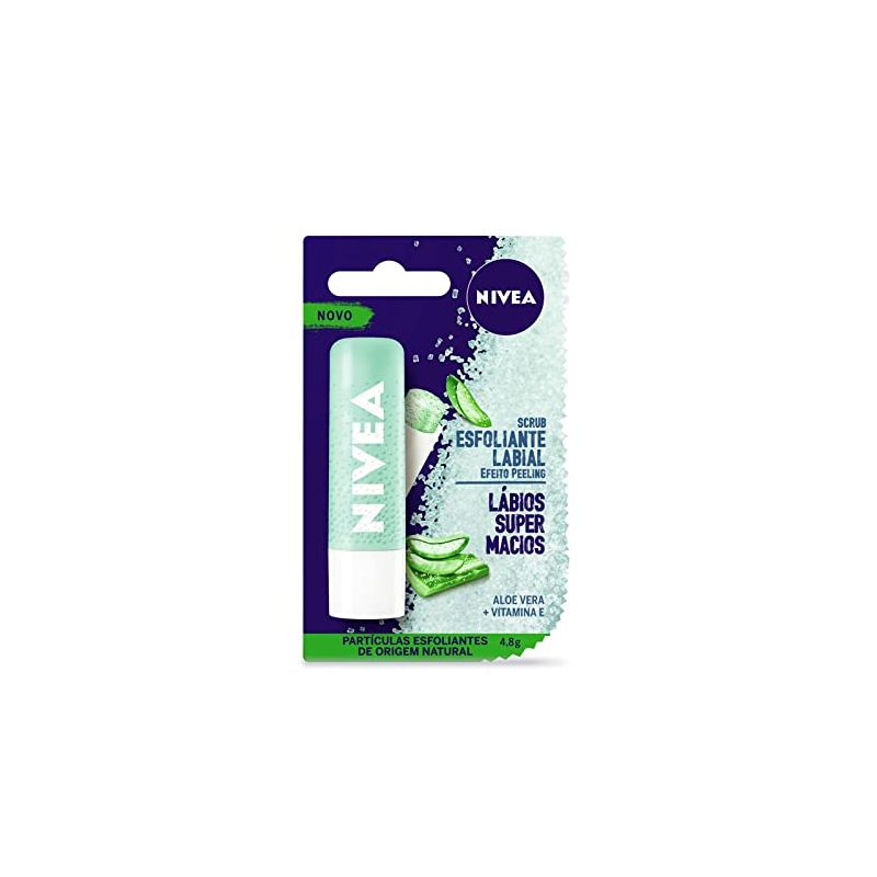 PROTETOR LABIAL NIVEA LIPITOR CARE ESFOLIANTE ALOE 4,8G