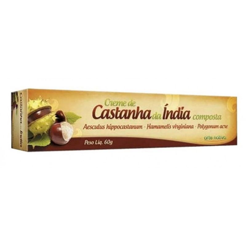 CREME CORPORAL DE CASTANHA DA ÍNDIA COMPOSTA ARTE NATIVA 60G