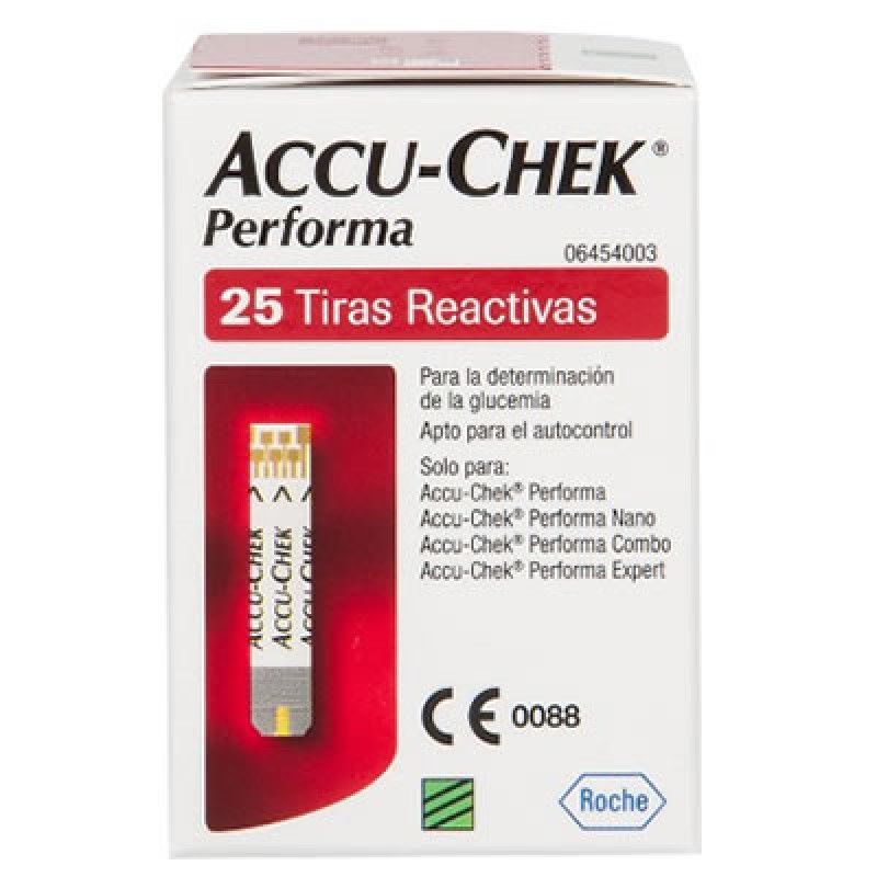 ACCU-CHEK PERFORMA 25 TIRAS