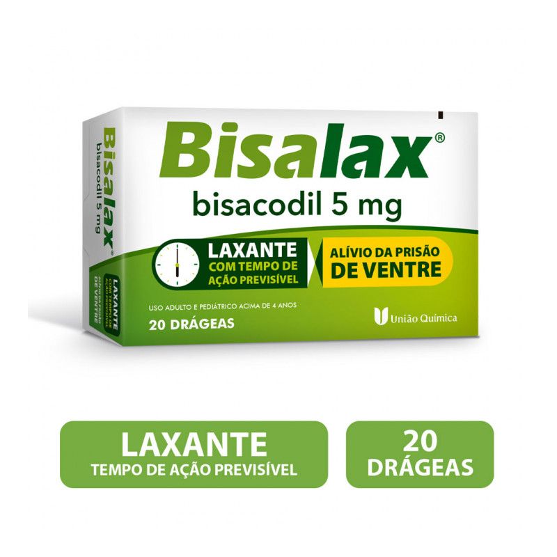 BISALAX 5MG COM 20 COMPRIMIDOS-UNIAOQUIMICA-