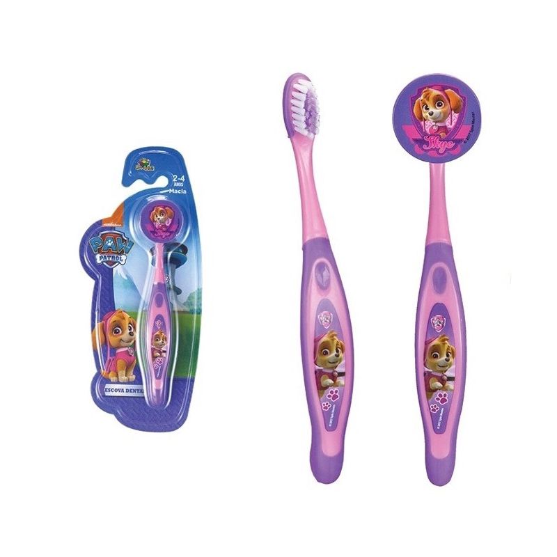 ESCOVA DENTAL INFANTIL PATRULHA CANINA ROSA UNIDADE