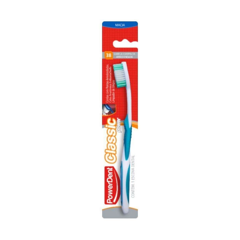 ESCOVA DENTAL POWERDENT CLASSIC MACIA UNIDADE