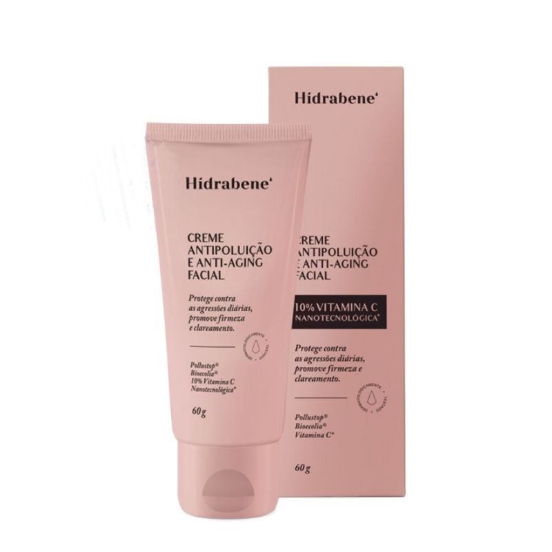 HIDRABENE CREME FACIAL ANTIPOLUIÇÃO E ANTI-AGING 60G