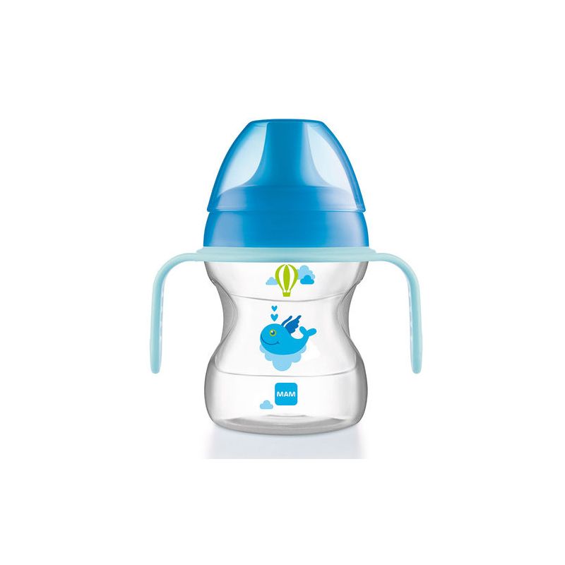 COPO DE TREINAMENTO MAM LEARN TO DRINK 6+ MESES AZUL 190M