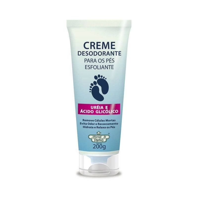 CREME ESFOLIANTE PARA OS PÉS UREIA E ÁCIDO GLICÓLICO 200G