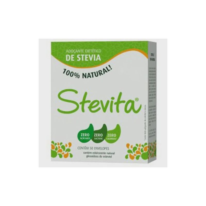 ADOCANTE DIETETICO STEVITA COM 50 SACHE DE 0,6 GRAMAS
