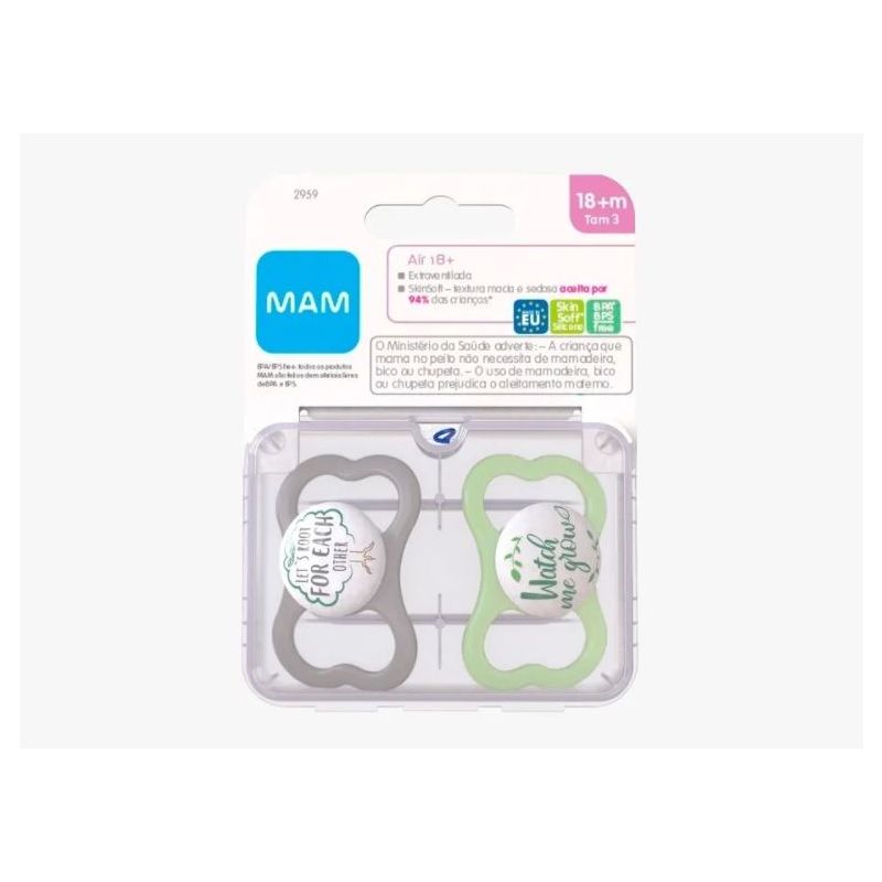 CHUPETA MAM AIR 18+ MESES NEUTRA 2 UND 