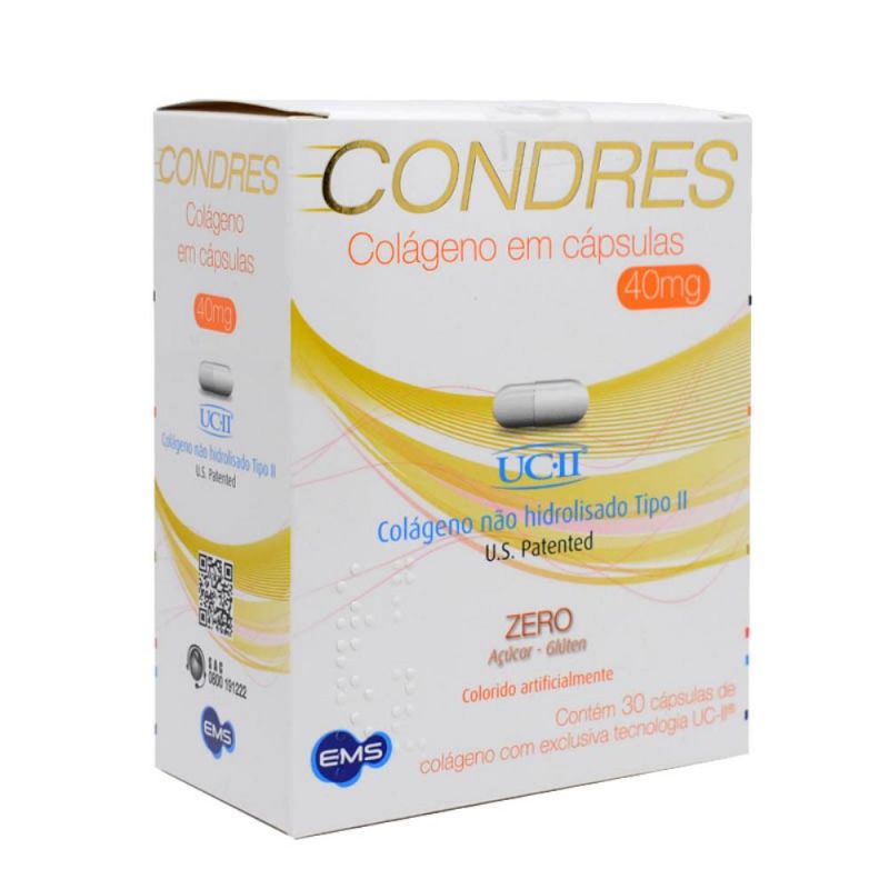 CONDRES COLÁGENO 40MG COM 30 CÁPSULAS