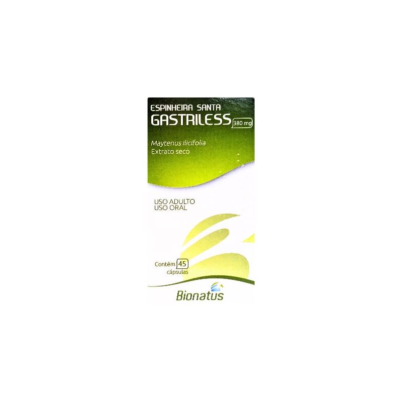 ESPINHEIRA SANTA GASTRILESS 380MG COM 45 CAPSULAS BIONATUS