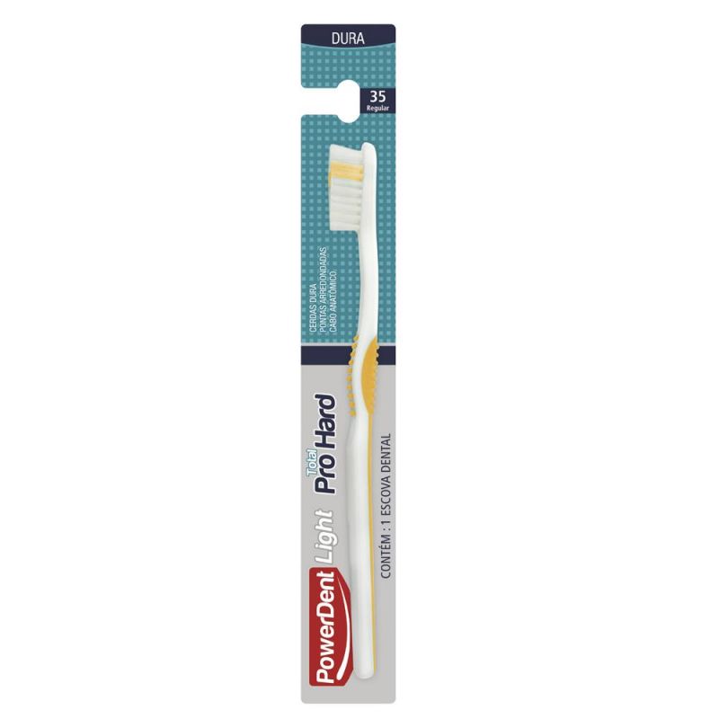 ESCOVA DENTAL POWERDENT LIGTH PRO HARD UNIDADE