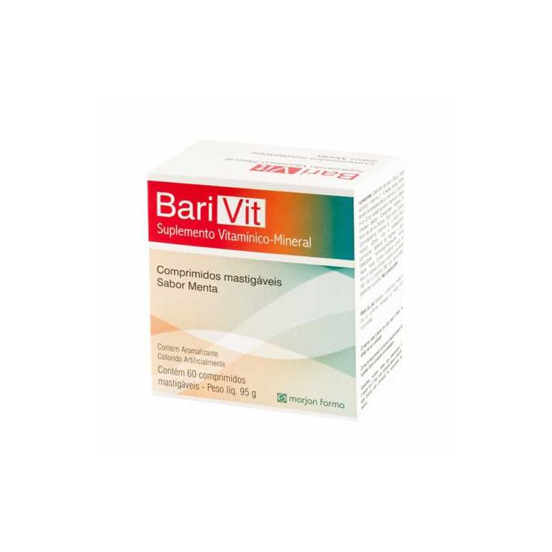 BARI VIT MENTA COM 60 COMPRIMIDOS MASTIGAVEIS