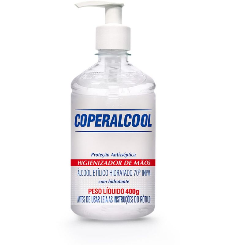 ÁLCOOL GEL PARA AS MÃOS COPERALCOOL  400G