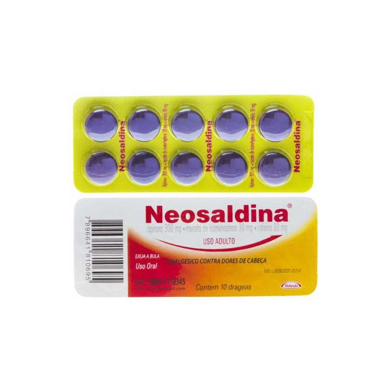 NEOSALDINA COM 10 DRÁGEAS