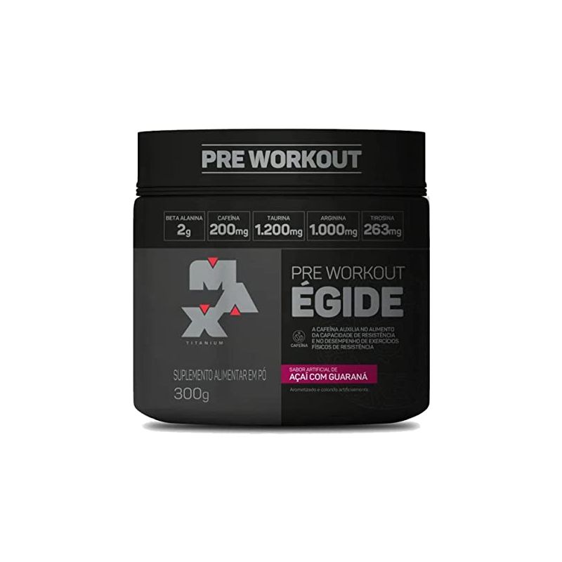 PRÉ-TREINO MAX TITANIUM ÉGIDE AÇAI DE GUARANA POTE COM 300g