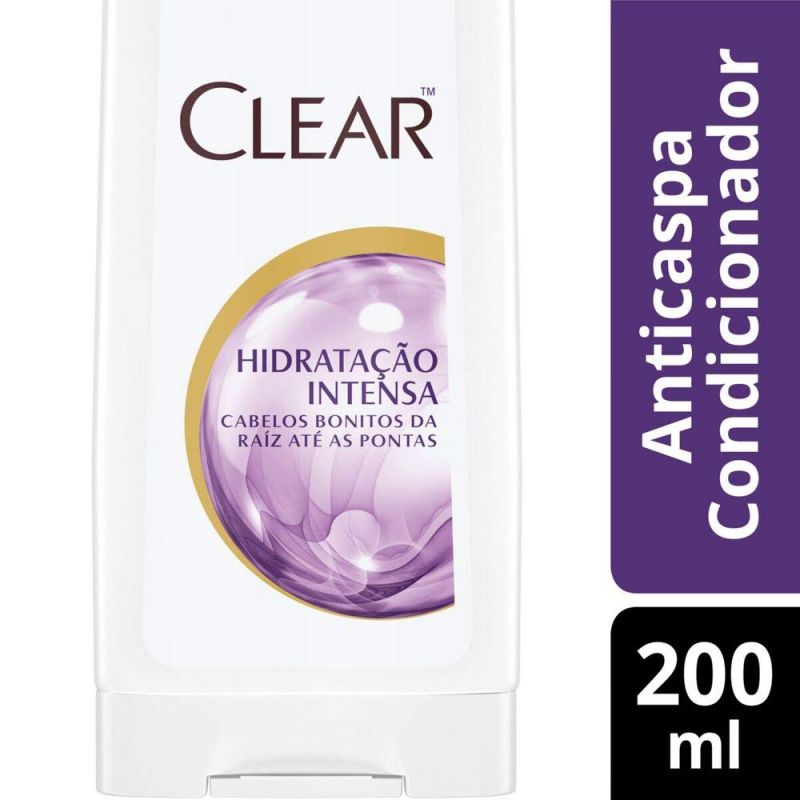 CONDICIONADOR CLEAR ANTICASPA HIDRATACAO INTENSA 200ML