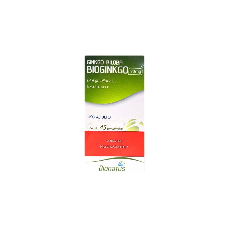 BIOGINKGO 80MG COM 45 COMPRIMIDOS