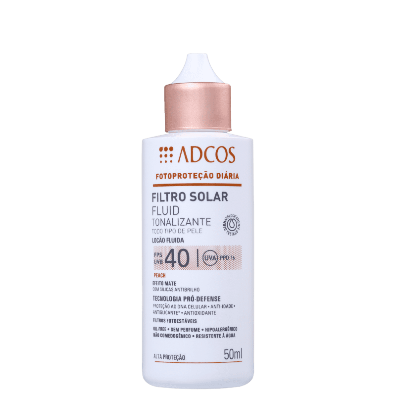 ADCOS PROTETOR SOLAR FLUID TONALIZANTE FPS40 50ML