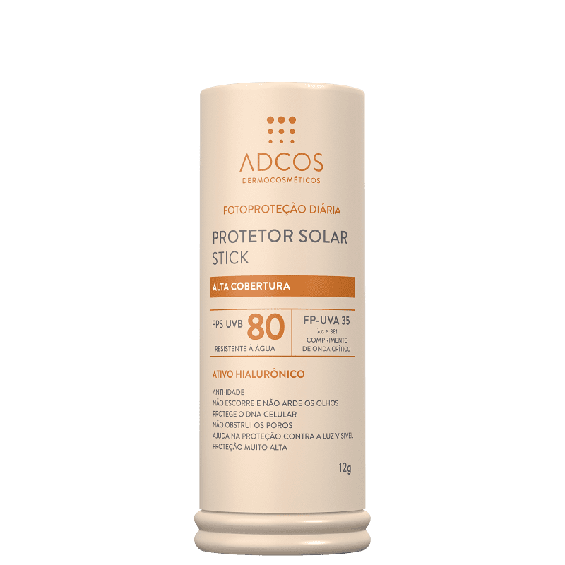 ADCOS PROTETOR SOLAR STICK BEGE FPS80 12G