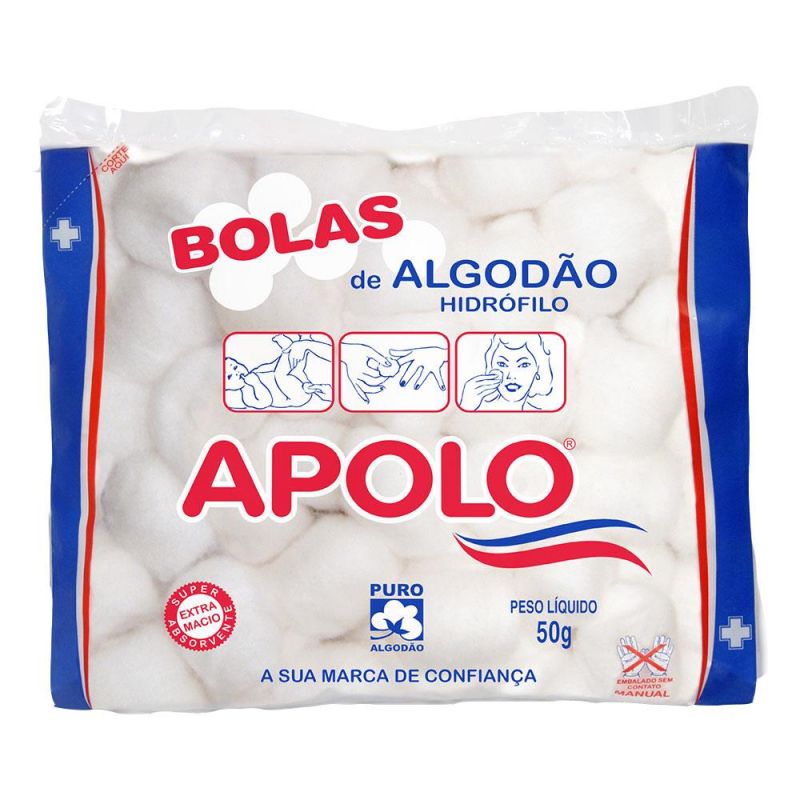 ALGODAO APOLO BOLA 50G BRANCA