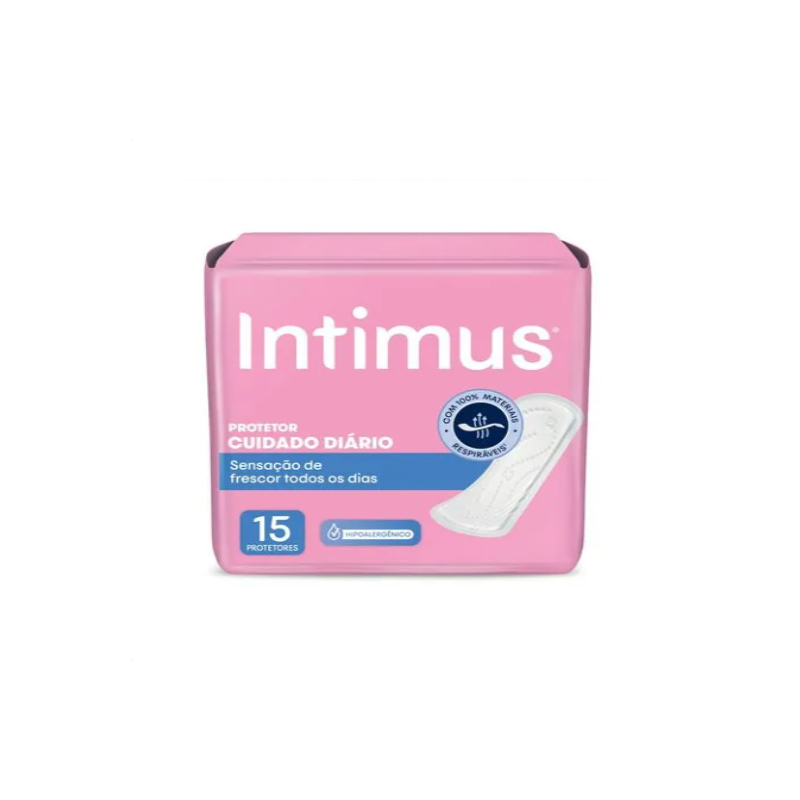 PROTETOR DIARIO INTIMUS SEM PERFUME SEM ABAS COM 15 UNIDADES