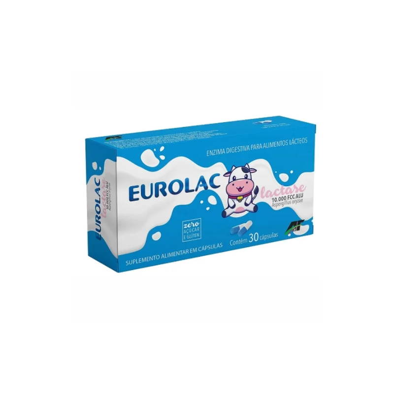 EUROLAC 10000 FCC ALU BLISTER COM 30 CAPSULAS