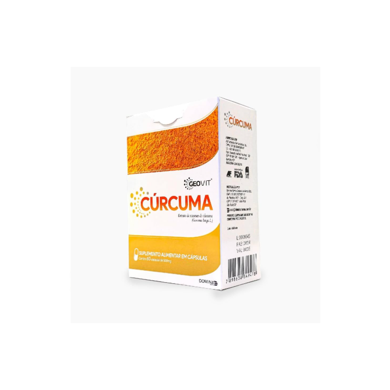 GEOVIT CURCUMA 500MG BLISTER COM 60 CAPSULAS