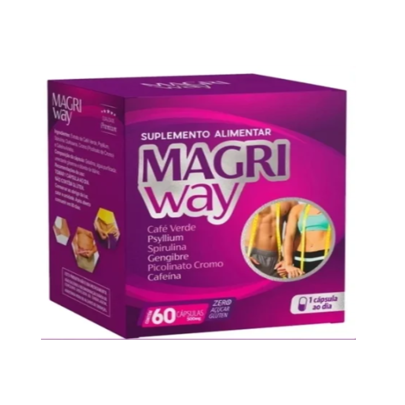 MAGRI WAY 500MG COM 60 CAPSULAS 