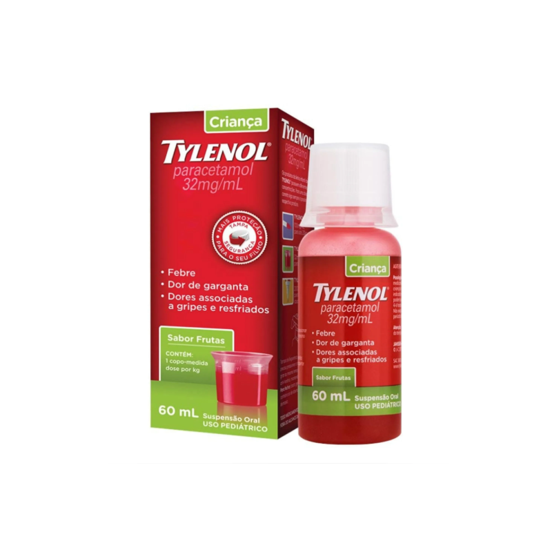 TYLENOL CRIANÇA SUSPENSÃO ORAL 60ML - VALIDADE 07/2026