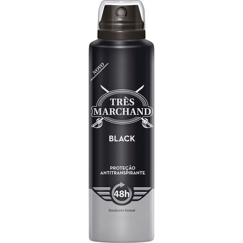 DESODORANTE AEROSOL TRÉS MARCHAND BLACK 150ML