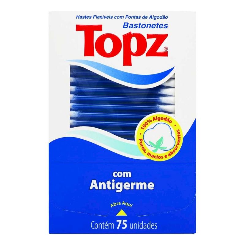 BASTONETES TOPZ COM 75 UNIDADES 