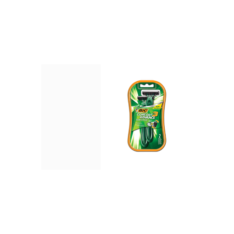 APARELHO DE BARBEAR BIC COMFORT 3 PL SENS COM 2 UNIDADES