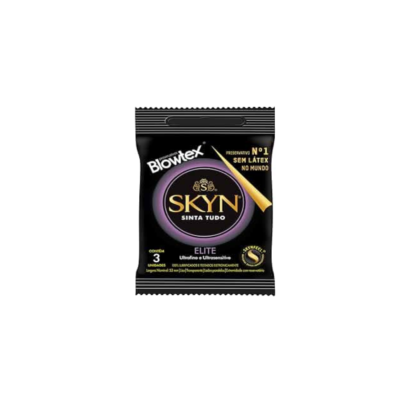 PRESERVATIVO SKYN SINTA TUDO ELITE COM 3 UNIDADES