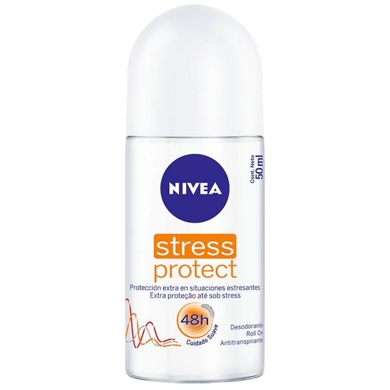 DESODORANTE NIVEA ROLL-ON STRESS PROTECT ANTIBACTERIANO 50ML