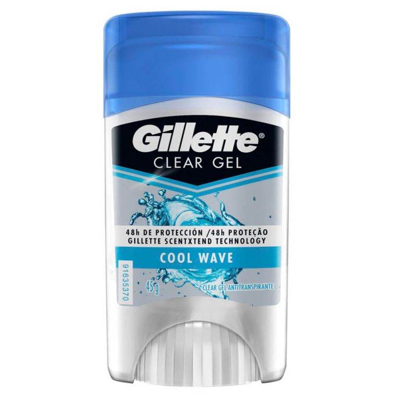 DESODORANTE GILLETTE CLEAR GEL COOL WAVE 45G - VALIDADE 05/2026