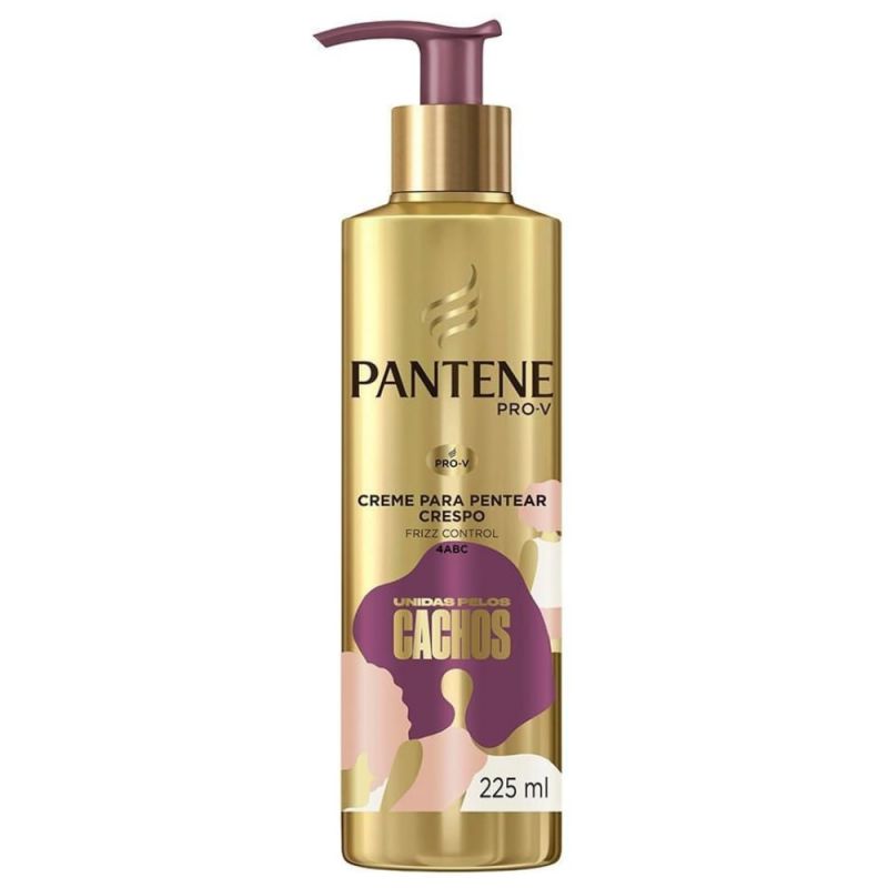 CREME PARA PENTEAR PANTENE CRESPO UNIDAS PELOS CACHOS 225ML