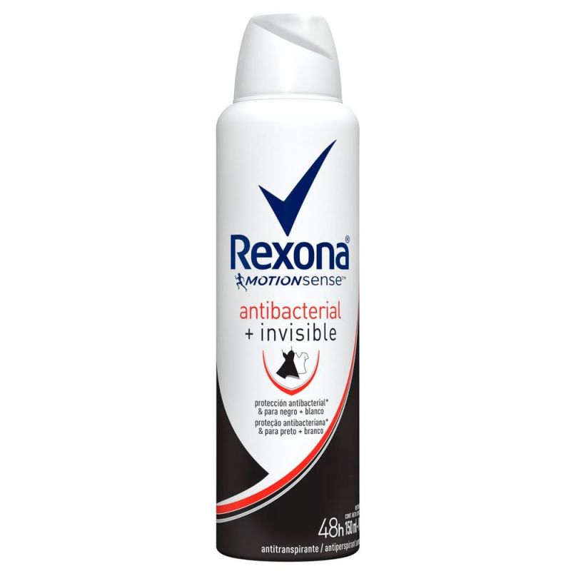 DESODORANTE AEROSOL REXONA ANTIBACTERIAL+INVISIBLE 150ML