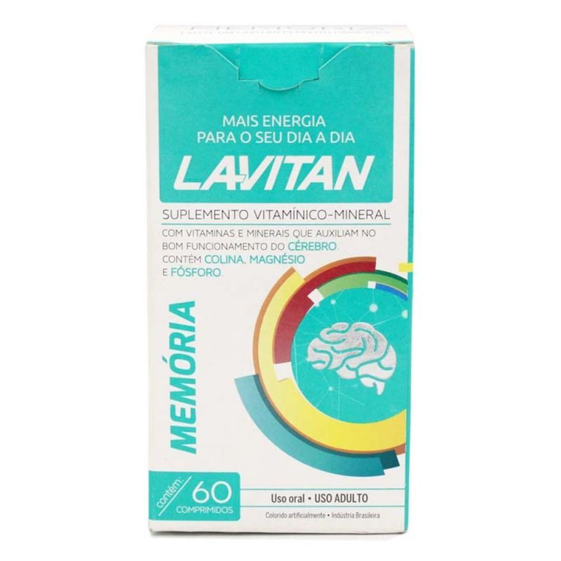 LAVITAN VITAMINAS MEMÓRIA COM 60 COMPRIMIDOS