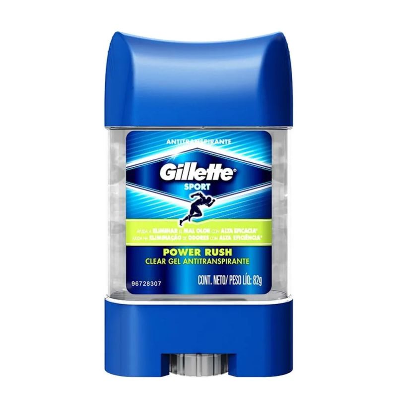 DESODORANTE GILLETTE CLEAR GEL POWER RUSH 82G